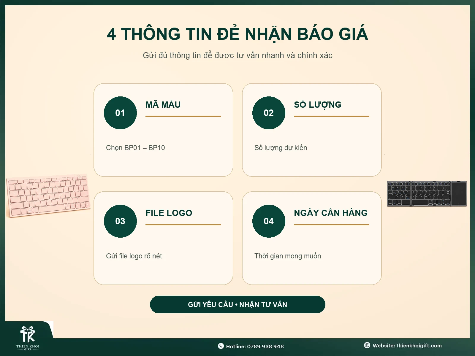 Thông tin nhận báo giá
