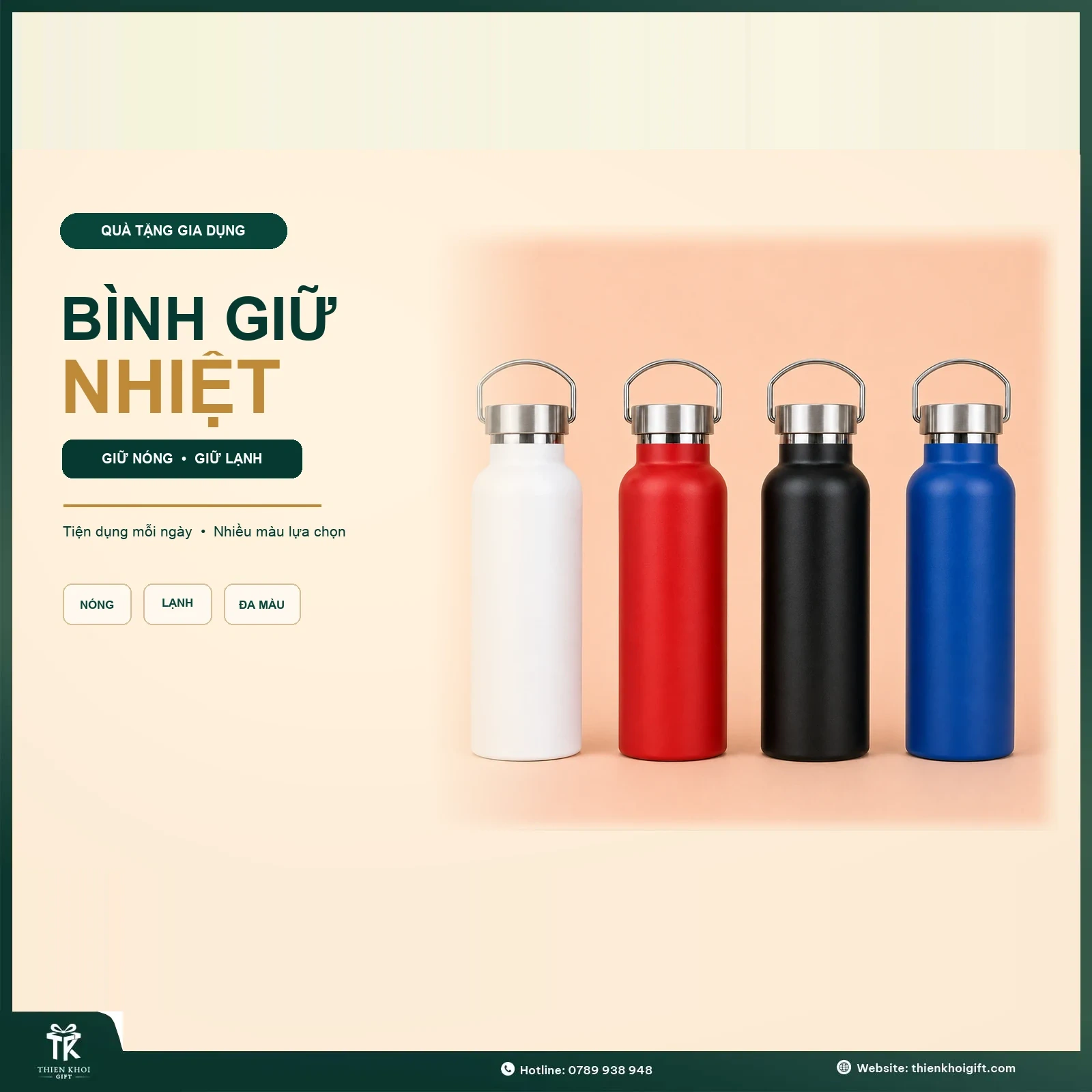 Bình giữ nhiệt in logo
