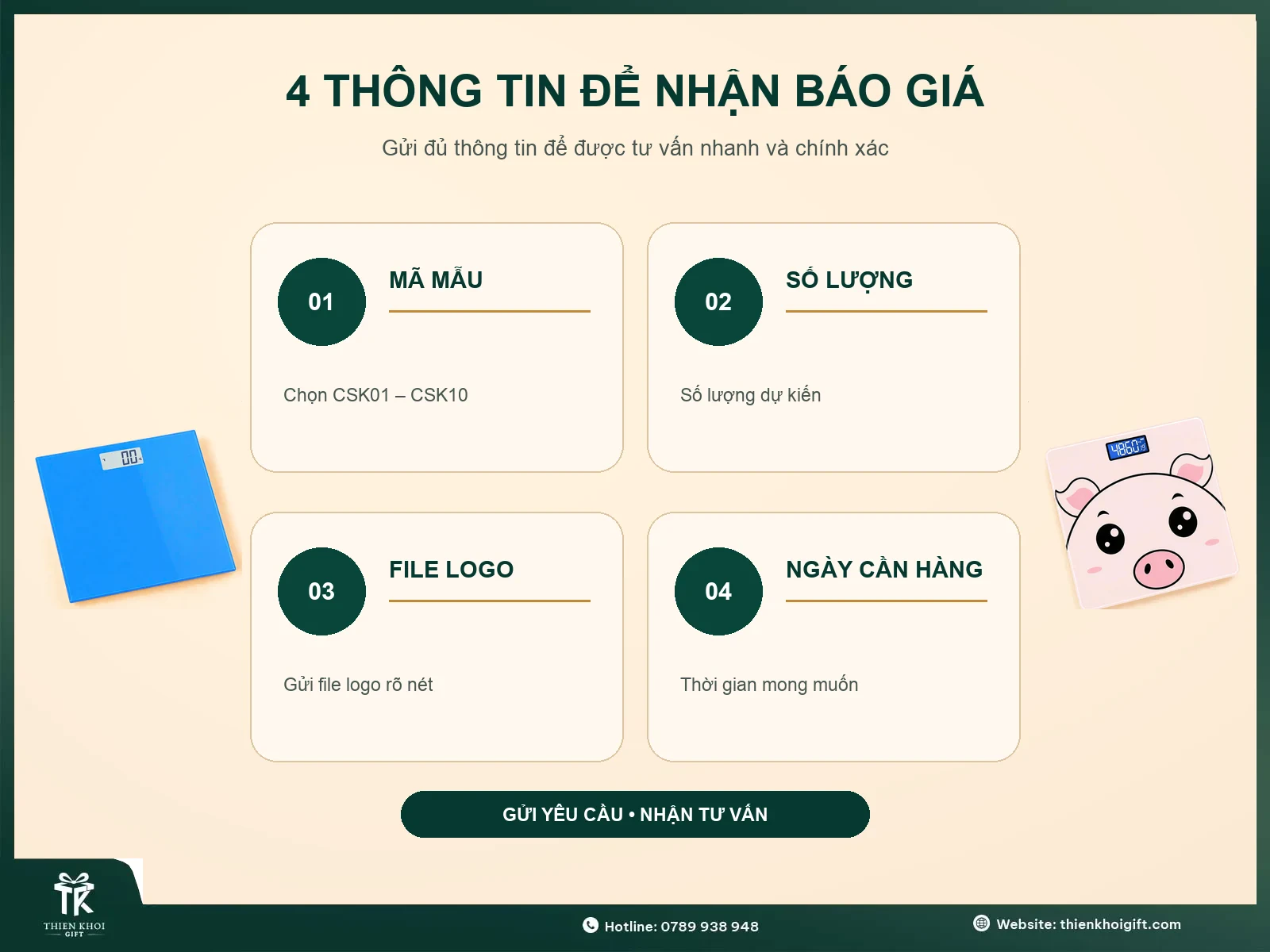 Thông tin nhận báo giá cân sức khỏe điện tử