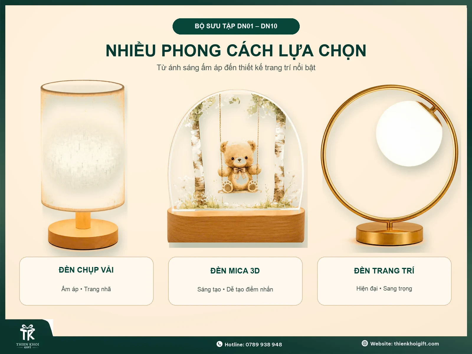 Đèn Ngủ Trang Trí Cao Cấp - nhieu phong cach den ngu trang tri