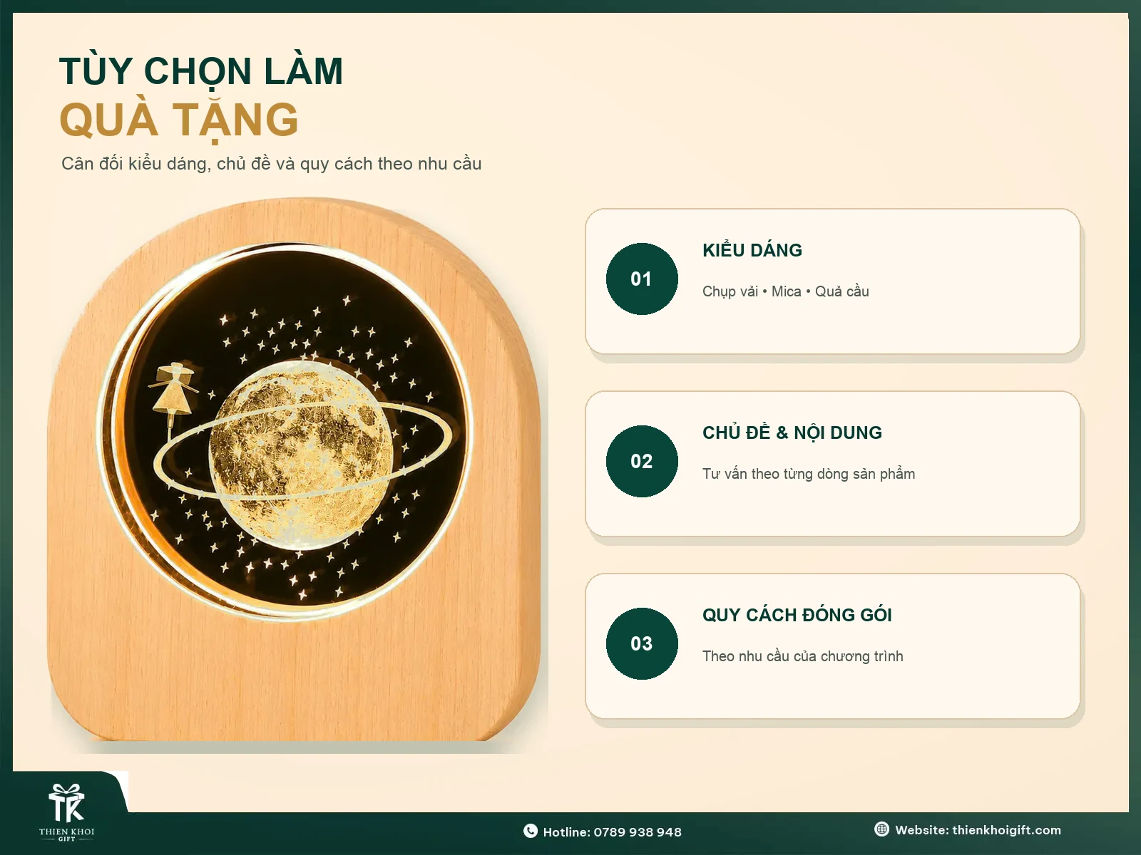 Đèn Ngủ Trang Trí Cao Cấp - tuy chon den ngu lam qua tang