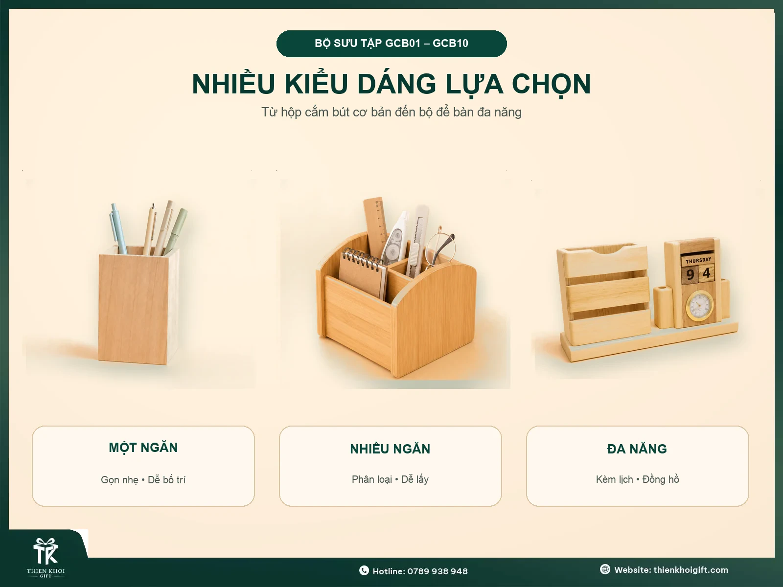 Giá Cắm Bút Để Bàn - nhieu kieu dang gia cam but go