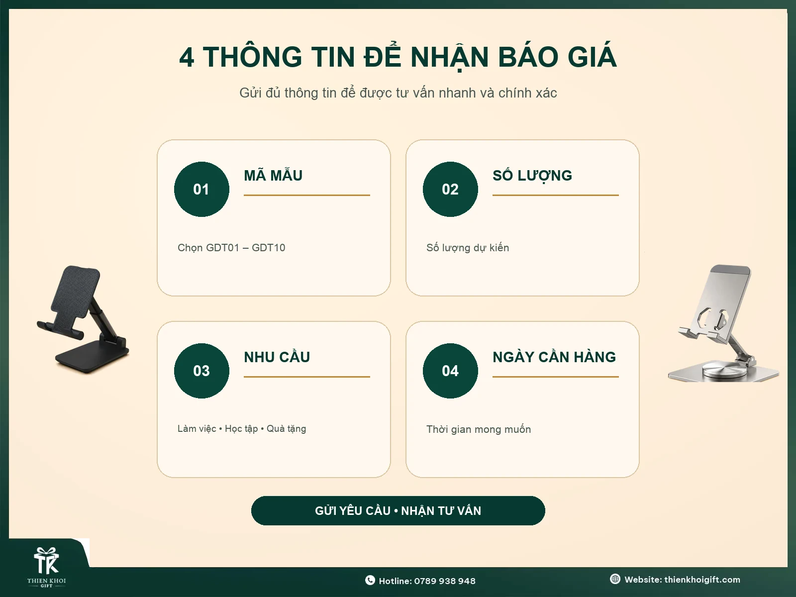 Giá Đỡ Điện Thoại - thong tin nhan bao gia gia do dien thoai