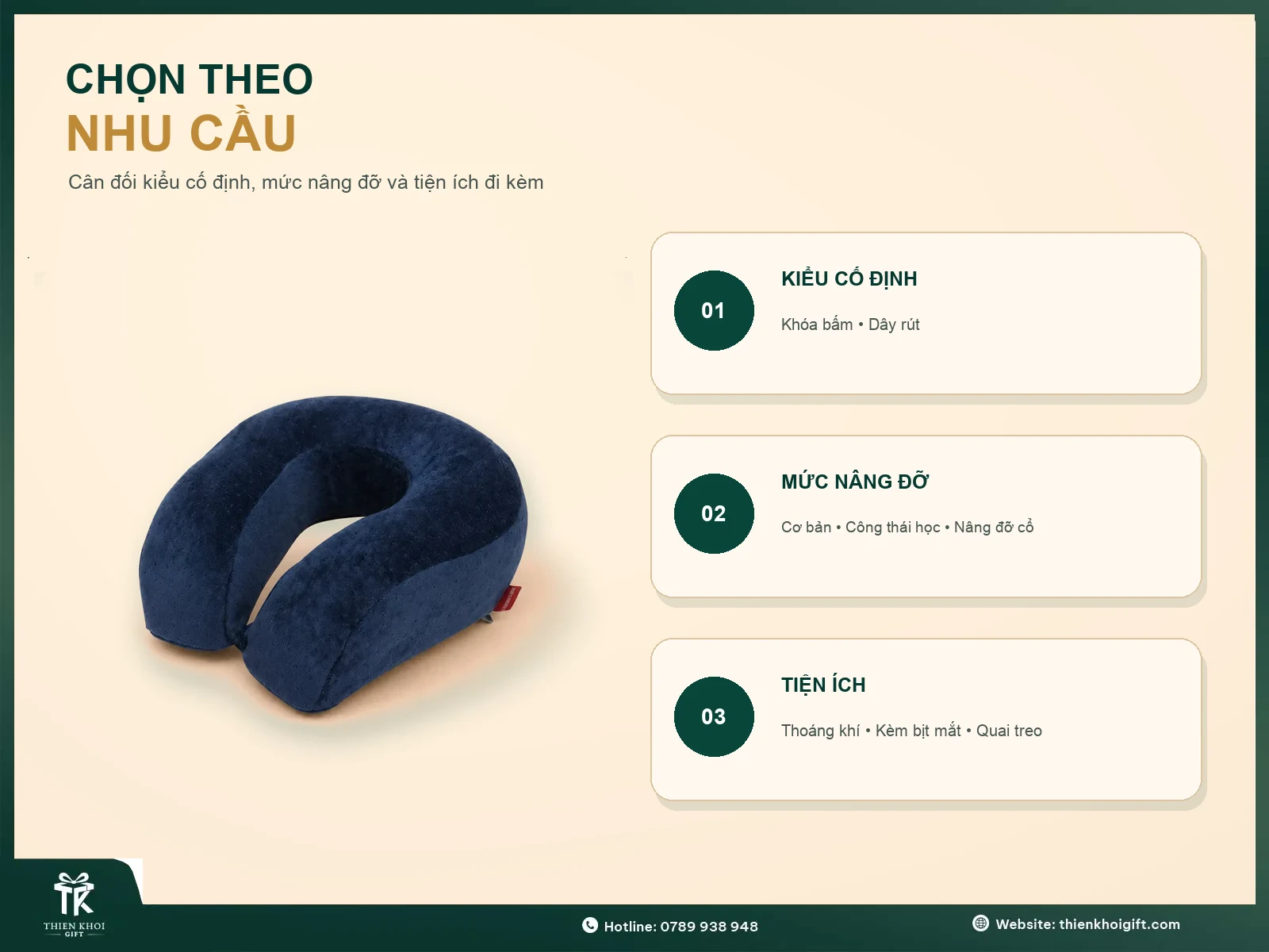 Gối Chữ U in logo - chon goi chu u theo nhu cau