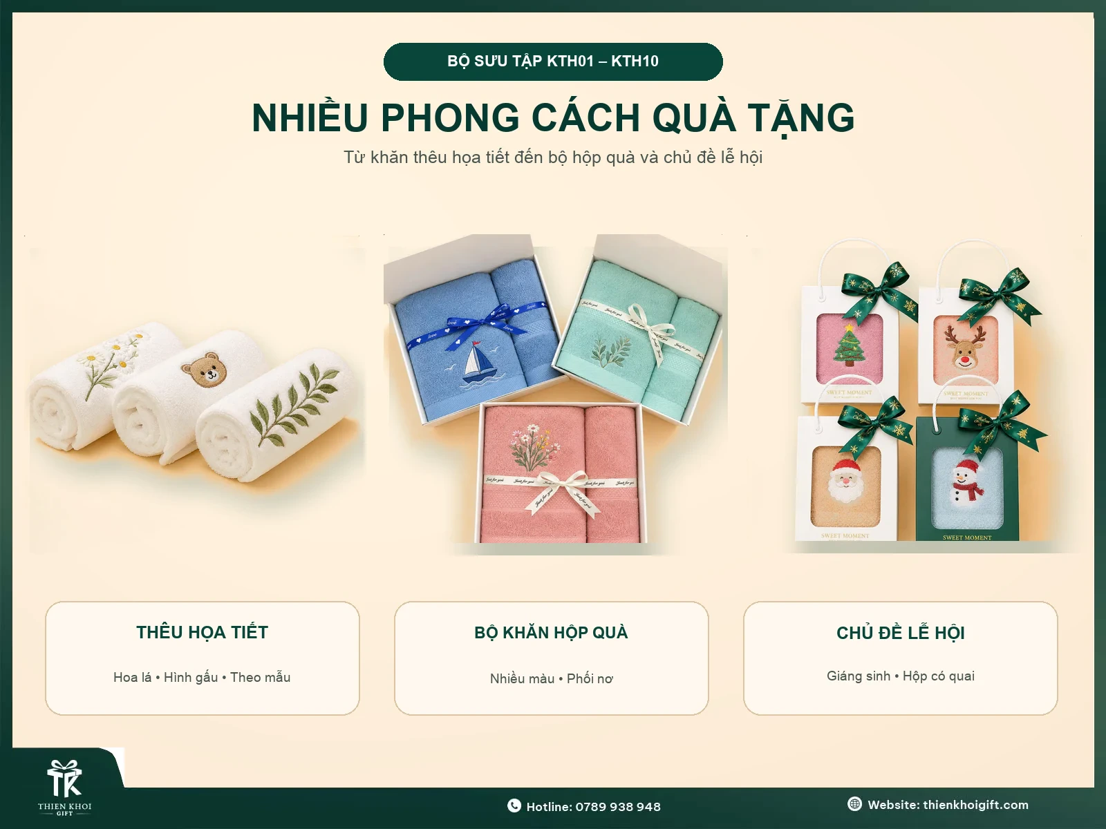 Khăn Gấp Gấu Dễ Thương - nhieu phong cach khan theu qua tang