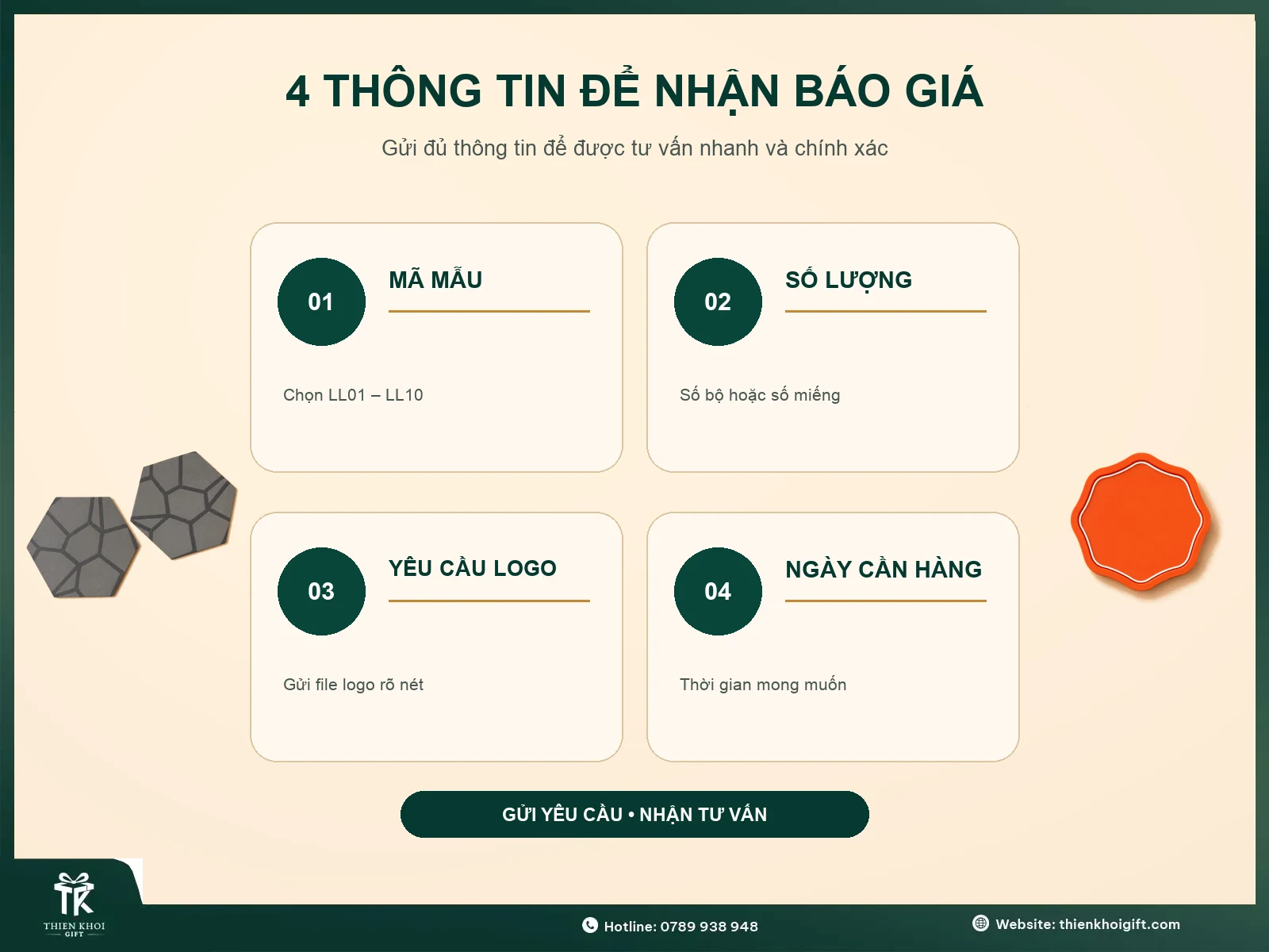 Lót Ly Để Bàn In Logo - thong tin nhan bao gia lot ly