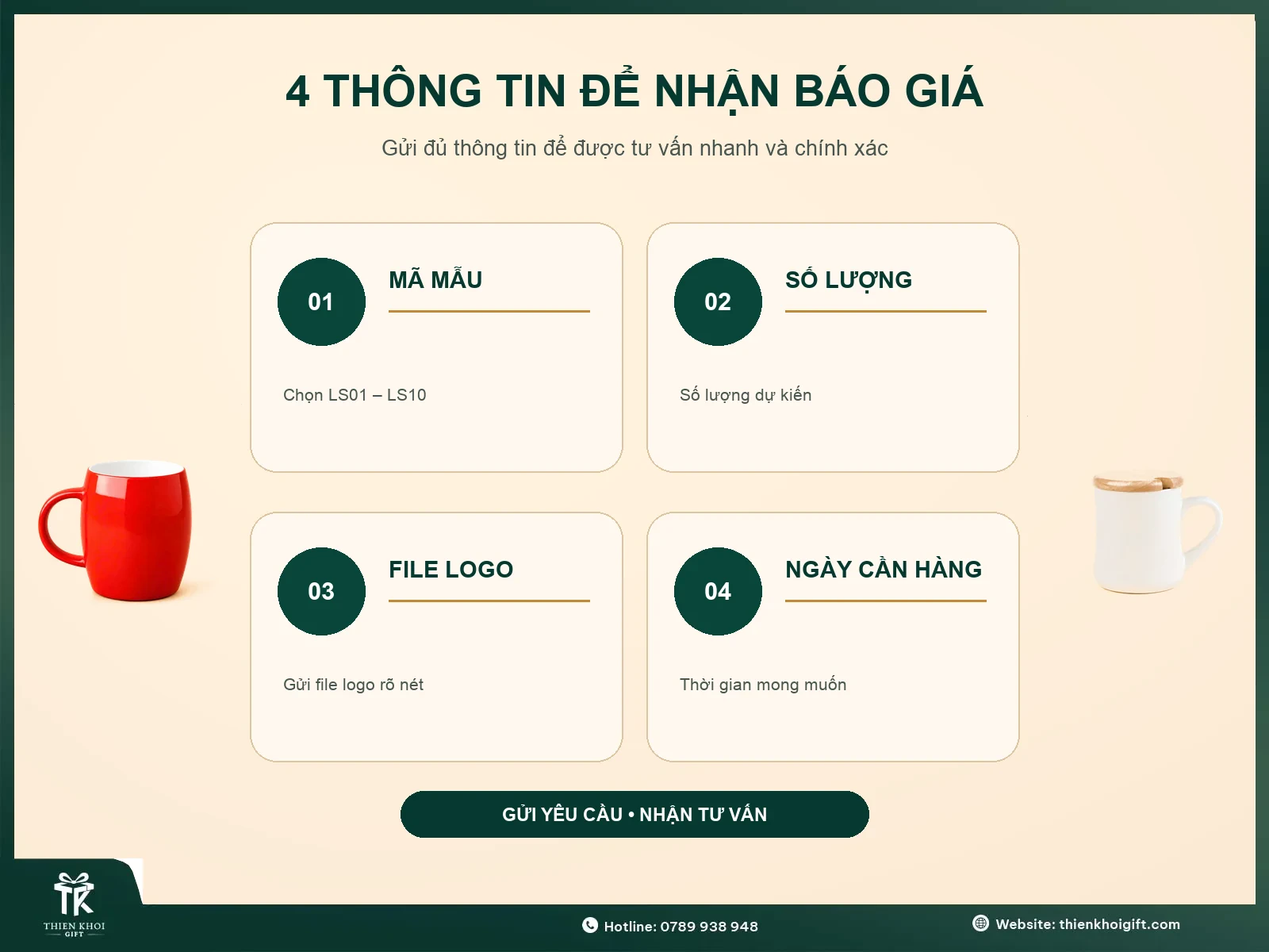 Ly Sứ In Logo - thong tin nhan bao gia ly su