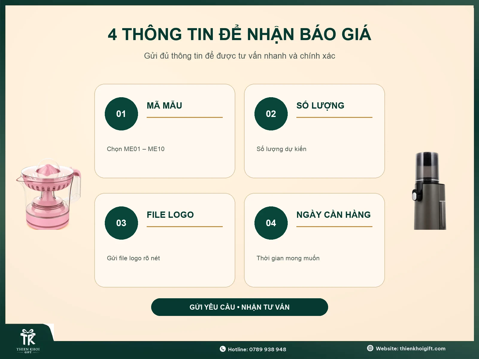 Máy Ép Trái Cây In Logo - thong tin nhan bao gia may ep trai cay