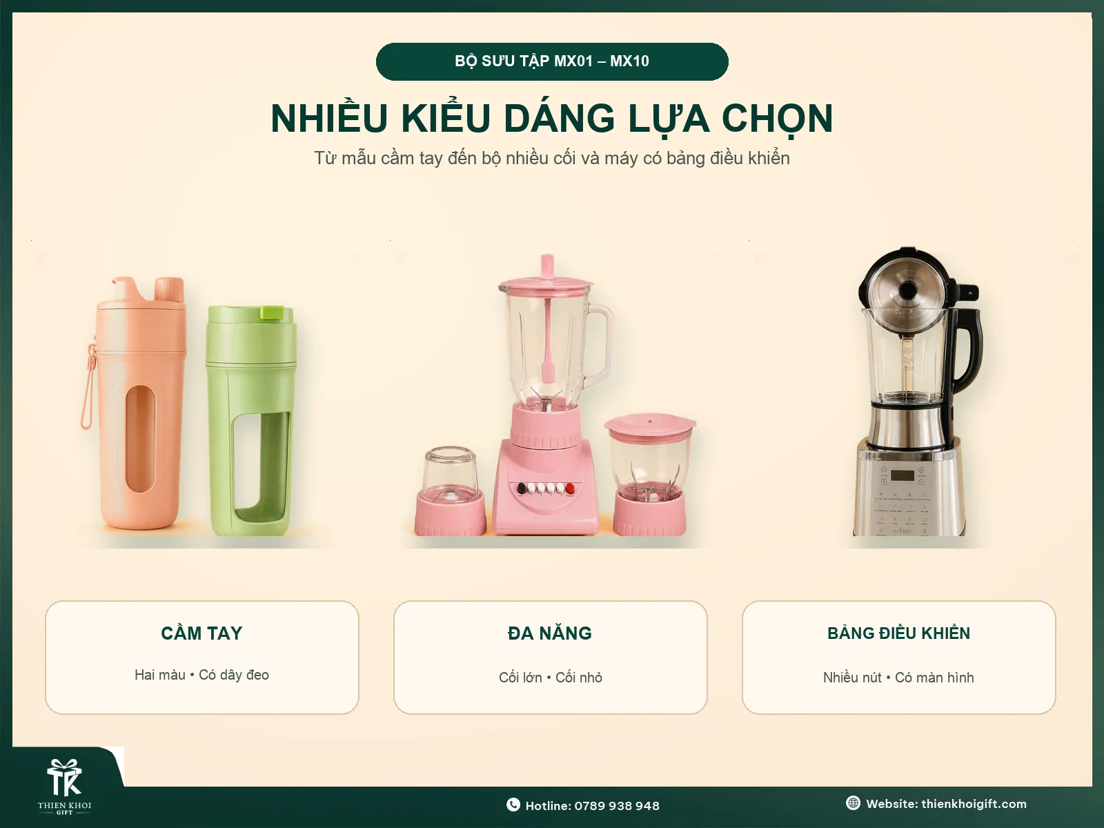 Máy Xay Sinh Tố In Logo - nhieu kieu dang may xay sinh to