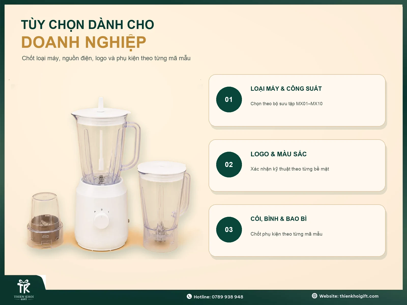 Máy Xay Sinh Tố In Logo - tuy chon may xay sinh to cho doanh nghiep