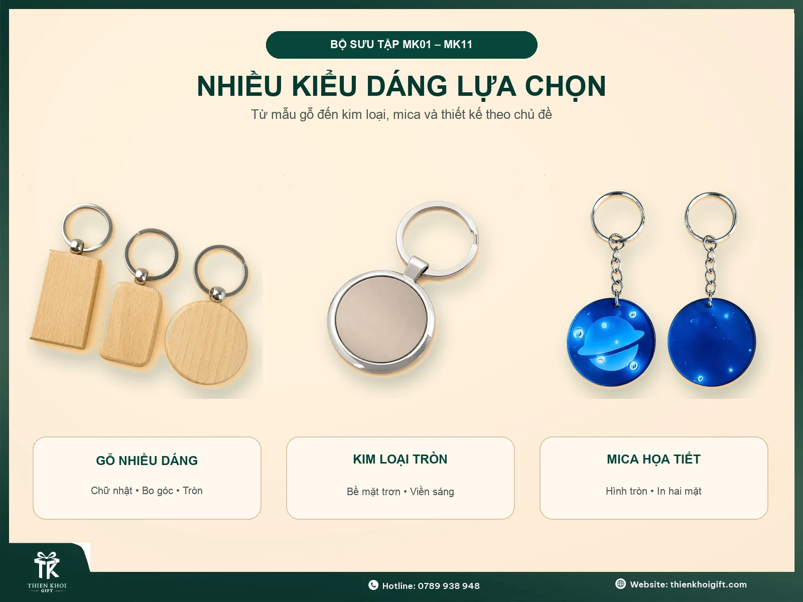 Móc Khoá In Logo - nhieu kieu dang moc khoa