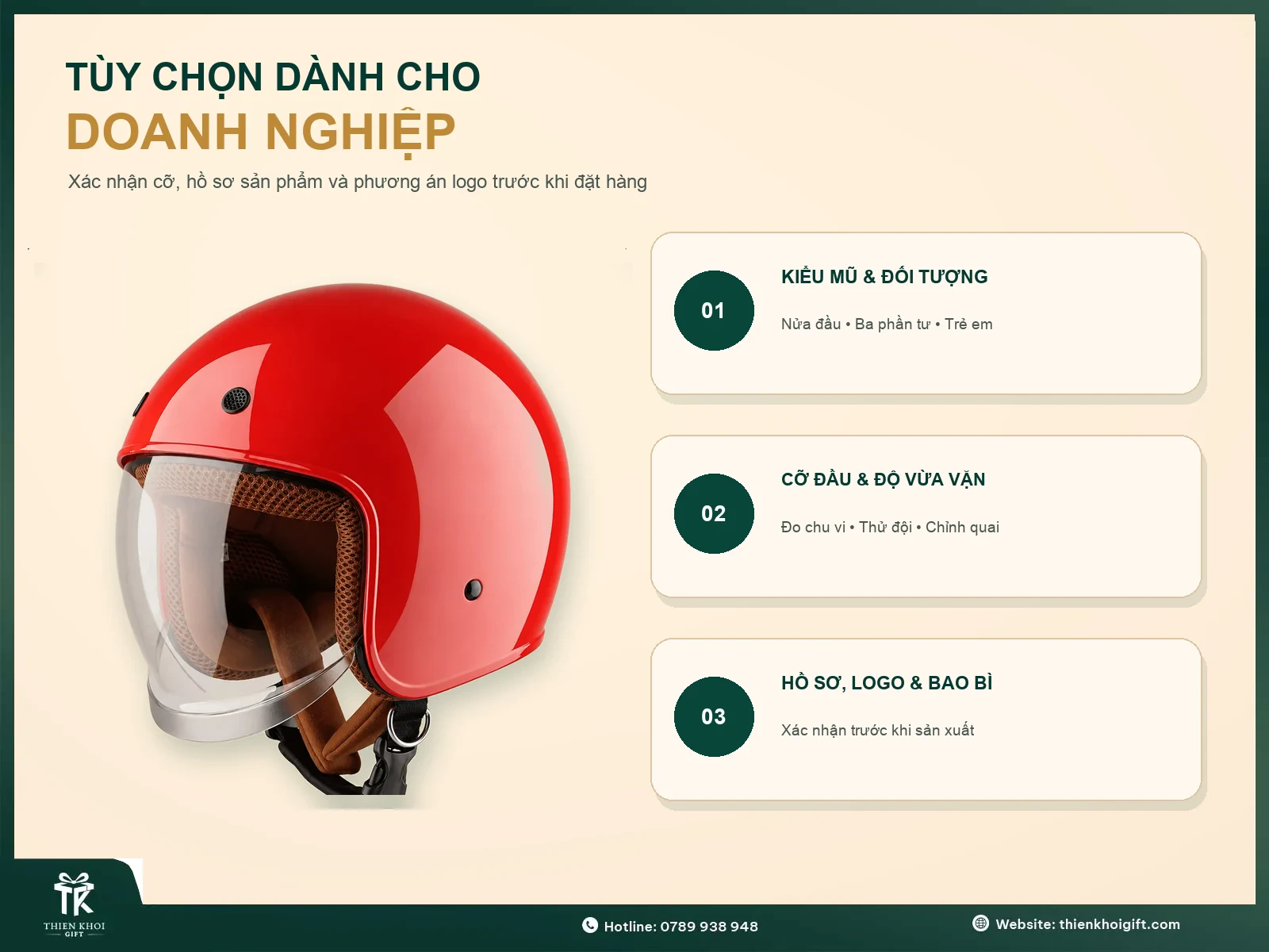 Mũ Bảo Hiểm In Logo - tuy chon mu bao hiem cho doanh nghiep