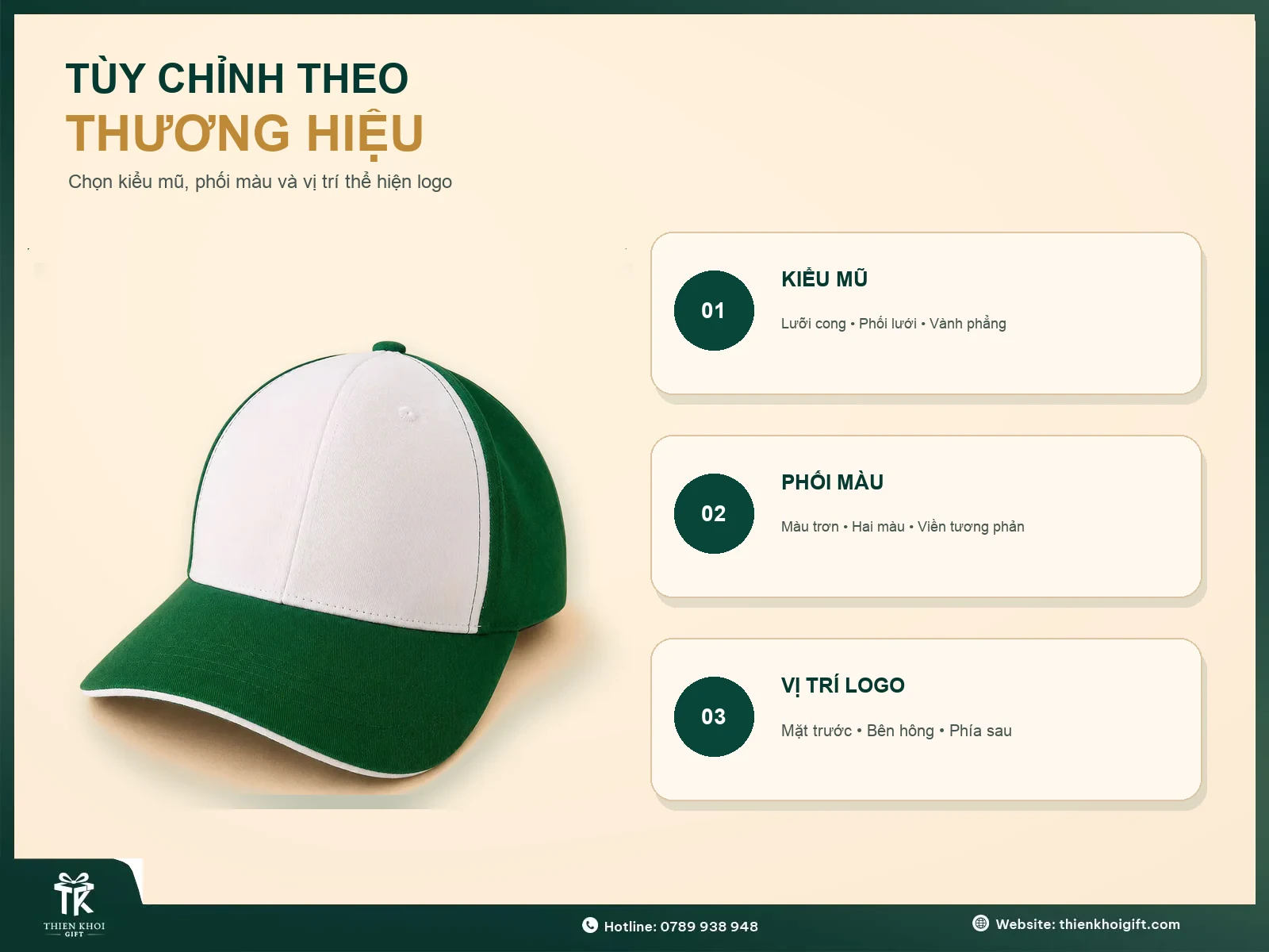 Mũ Thêu Logo - tuy chinh mu theu logo theo thuong hieu
