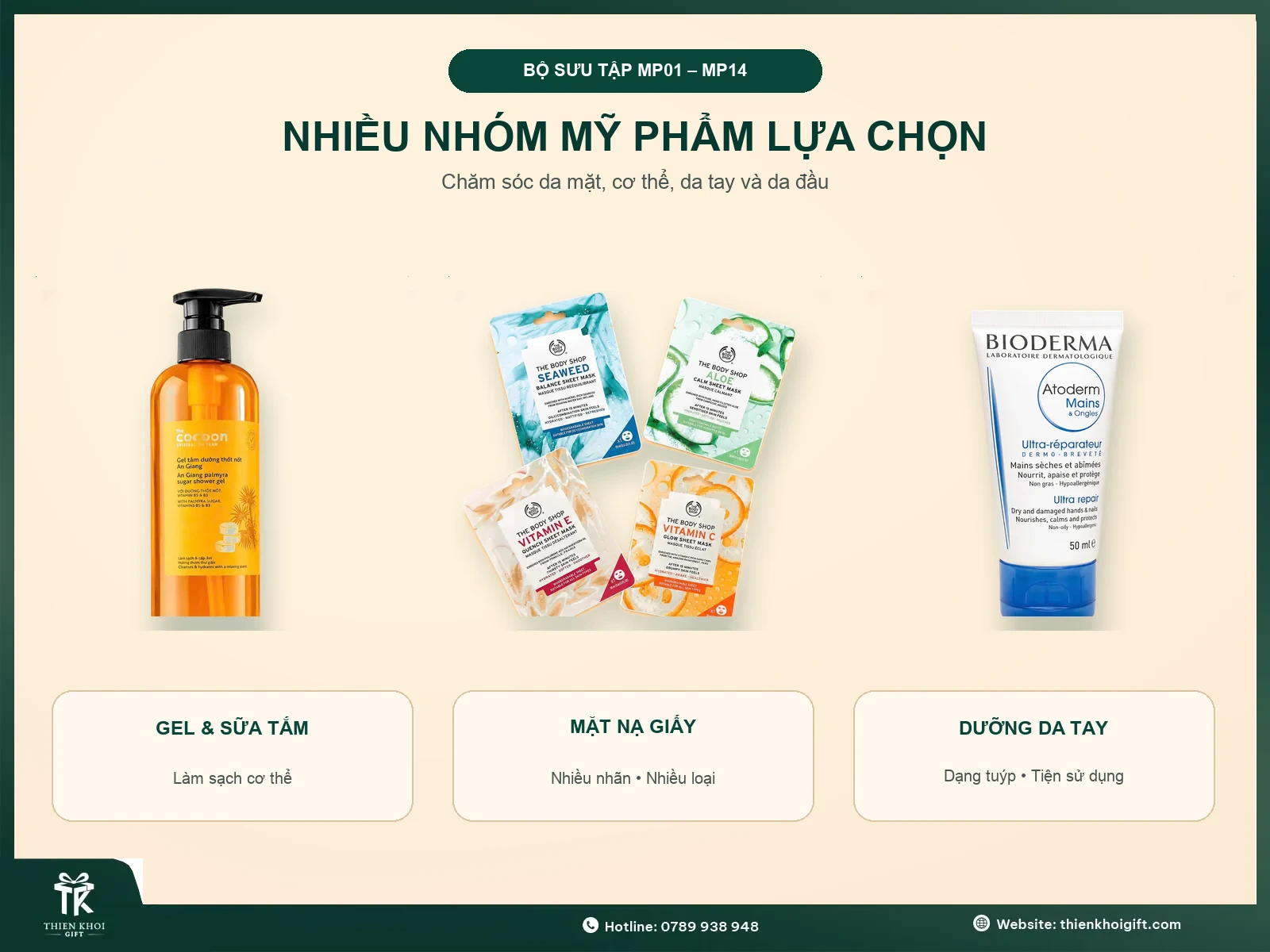 Mỹ Phẩm Chăm Sóc Cá Nhân - nhieu nhom my pham cham soc ca nhan