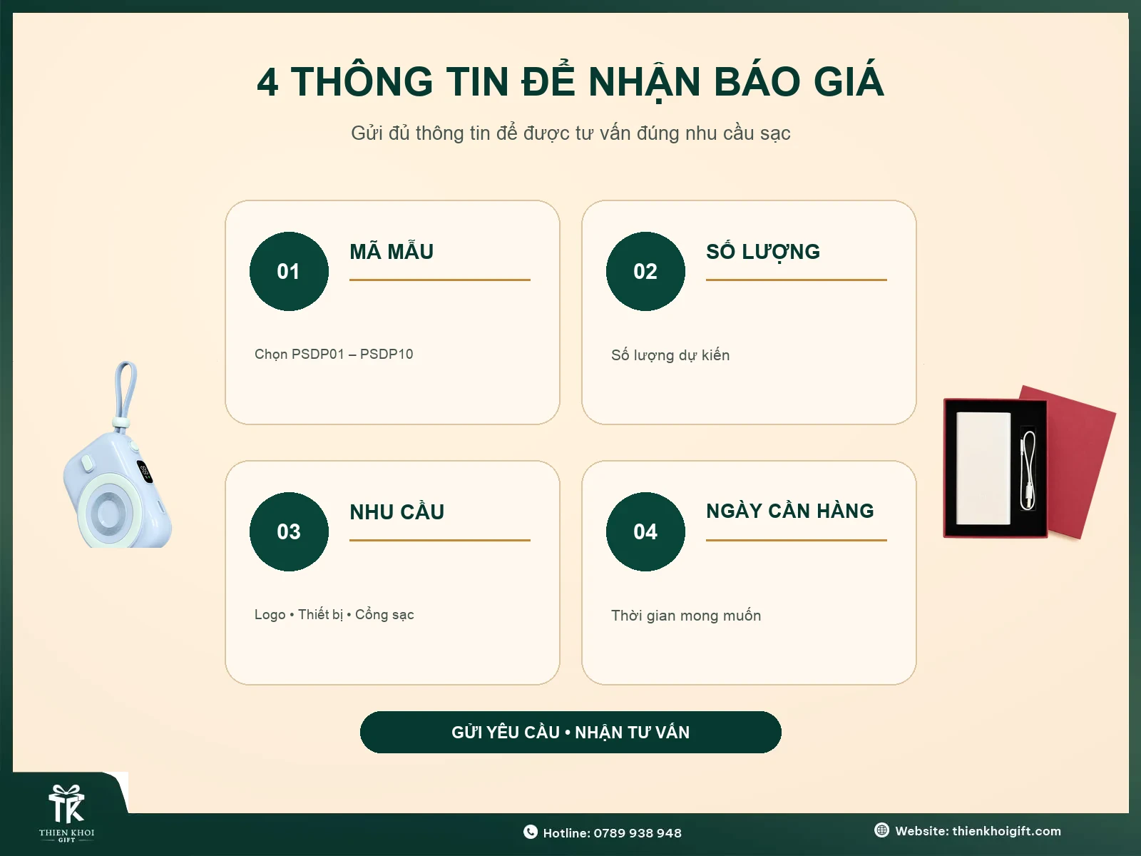 Pin sạc dự phòng - thong tin nhan bao gia pin sac du phong
