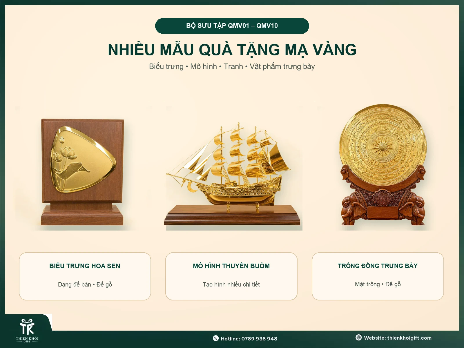Quà Tặng Mạ Vàng - nhieu mau qua tang ma vang