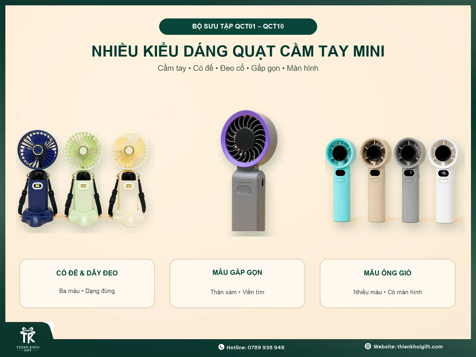 Quạt Cầm Tay Mini - nhieu kieu dang quat cam tay mini