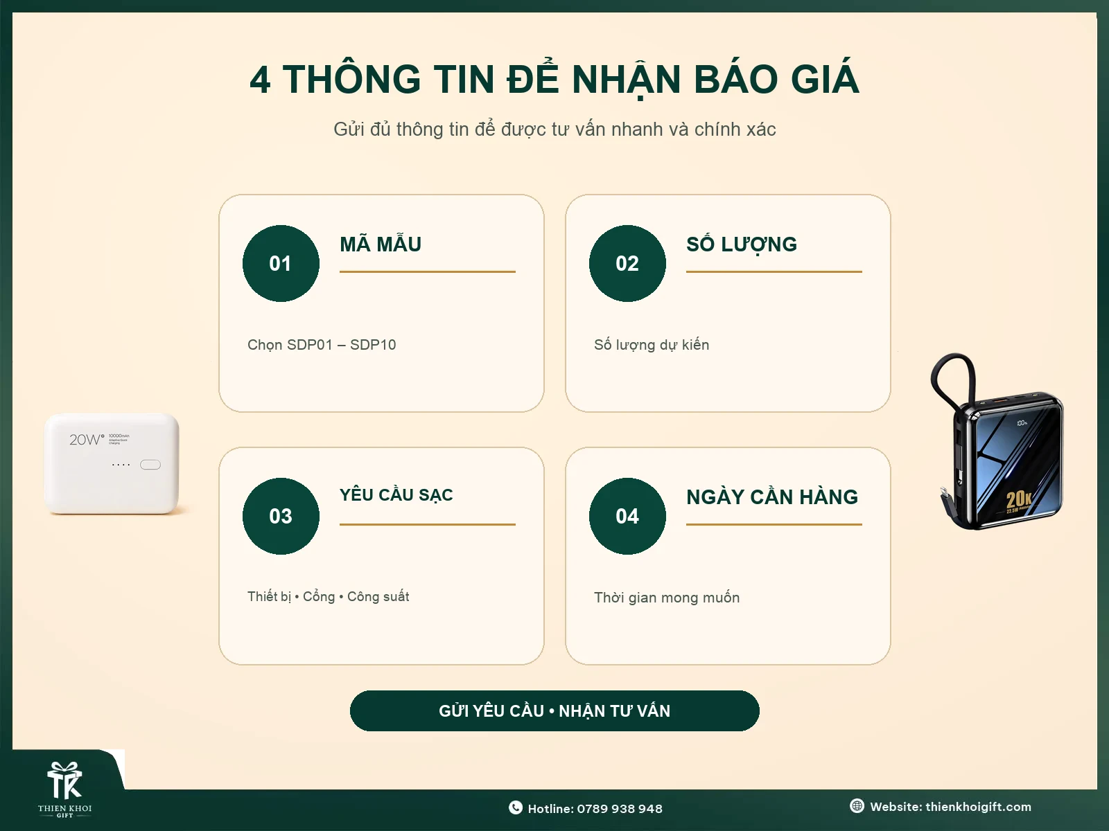 Sạc Dự Phòng Đa Năng - thong tin nhan bao gia sac du phong