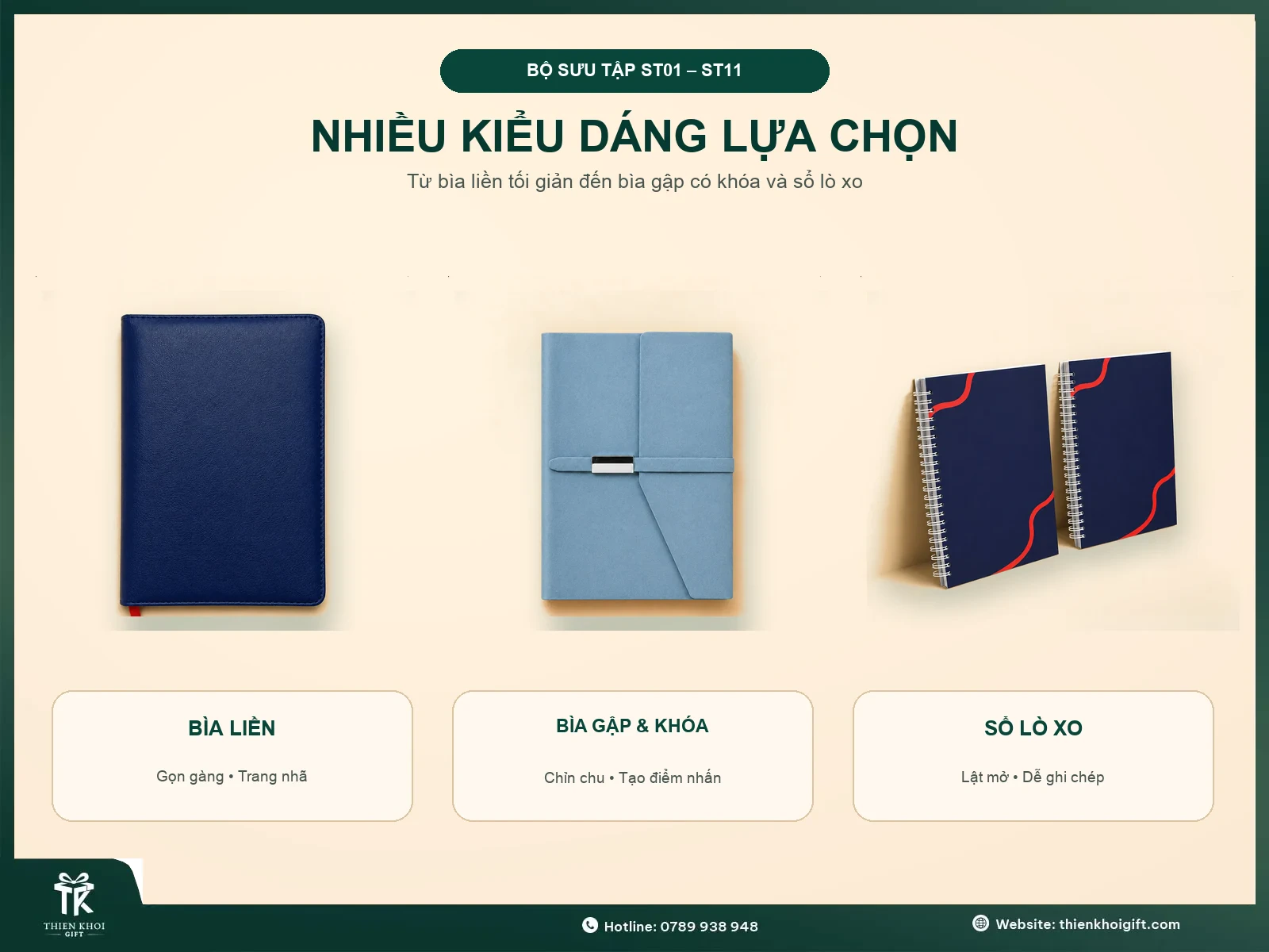 Sổ tay văn phòng - nhieu kieu dang so tay
