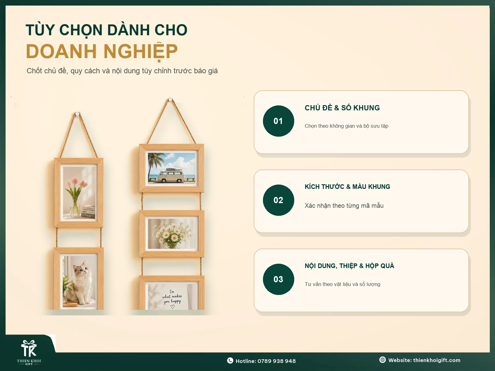 Bộ Tranh Treo Tường Mini - tuy chon tranh treo tuong mini cho doanh nghiep