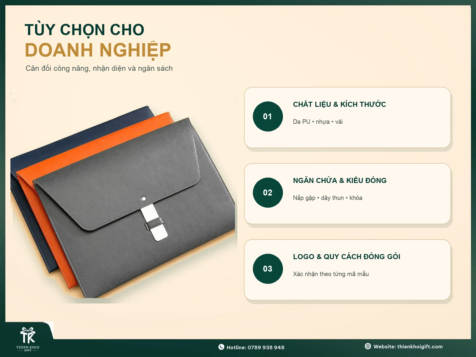 Túi Đựng Tài Liệu - tuy chon tui dung tai lieu cho doanh nghiep