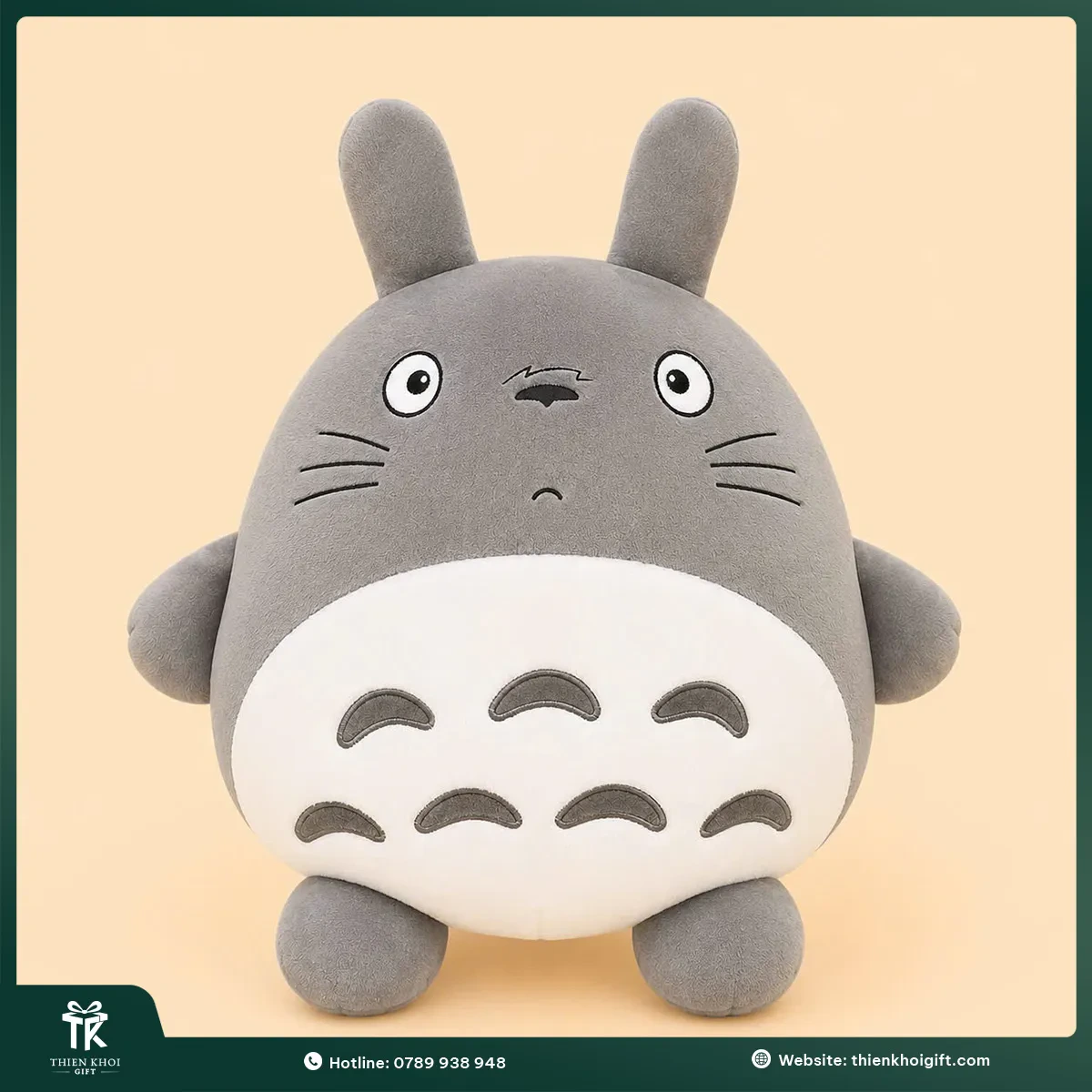 Gấu bông Totoro màu xám