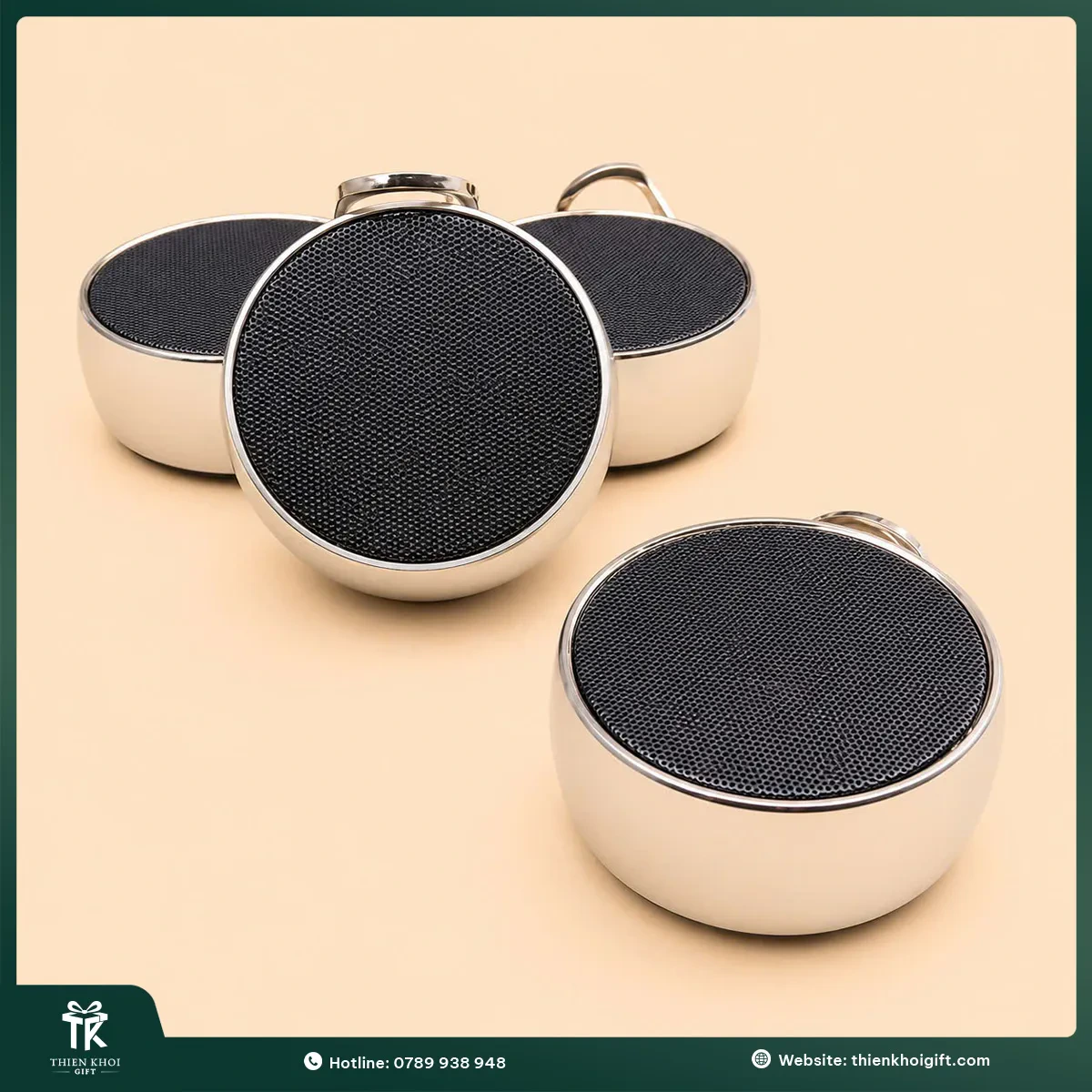 Loa Bluetooth mini hình tròn