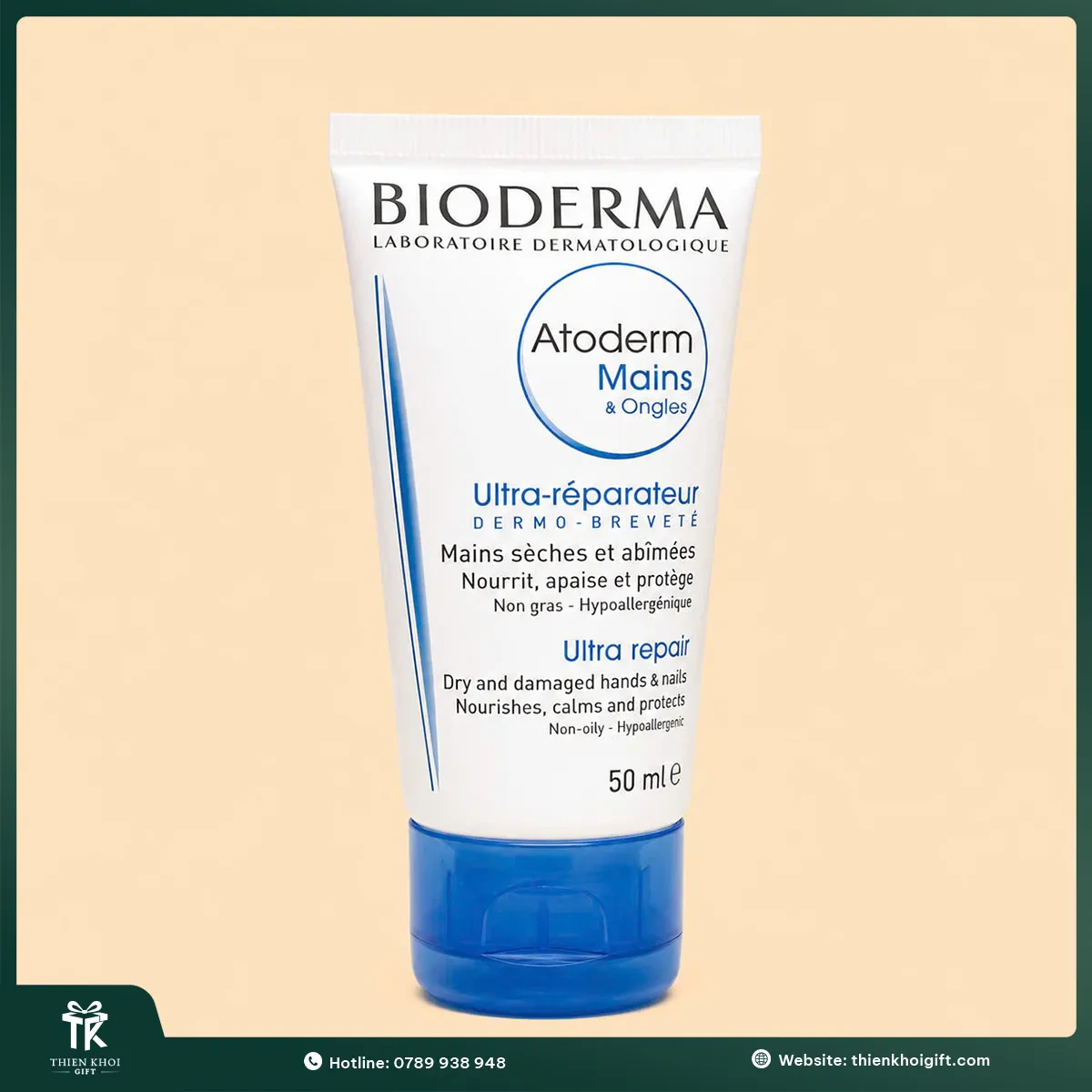 Kem dưỡng da tay Bioderma Atoderm