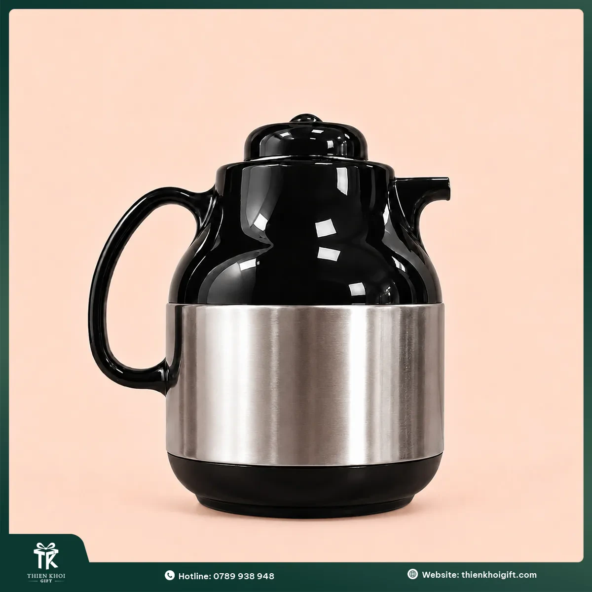 Phích nước inox dáng bầu