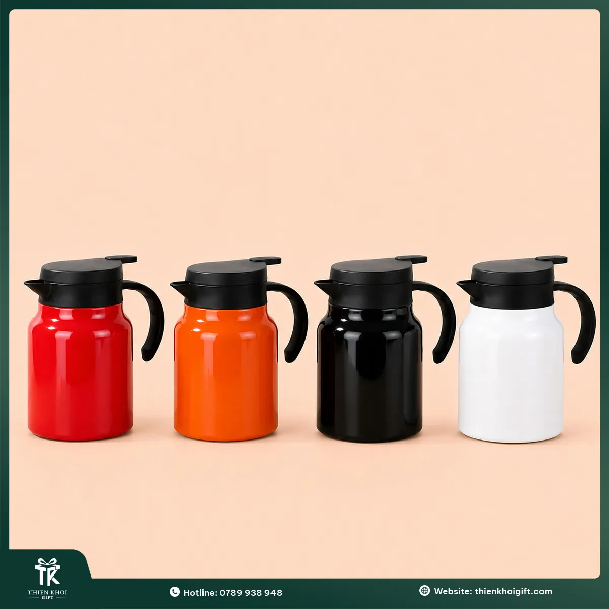Phích nước giữ nhiệt mini nhiều màu