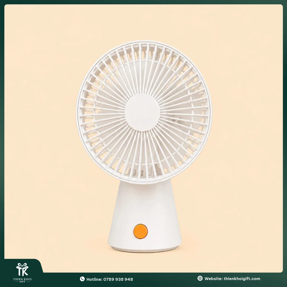 Quạt để bàn mini màu trắng